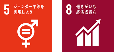 五泉ニット　SDGsの取り組み　SDGsアイコン